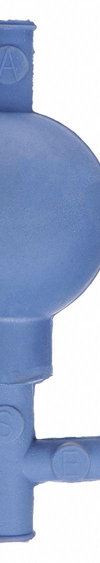 HEATHROW SCIENTIFIC Bulb Pipette Controller: 35 mL Capacity - Max, 1 Channels (MPN HS20632C). Key specifications — Brand: HEATHROW SCIENTIFIC; Pipettor Type: Manual Bulb Controller; Product Type: Bulb Pipette Controller; Material: Rubber; Color: Blue.