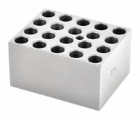 OHAUS Modular Block: Anodized Aluminum, 3 in Overall Wd, 3 3/4 in Overall Lg, 20 Wells (MPN 30400182). Key specifications — Product Type: Dry Bath Block; Includes Thermometer Well: Yes; Material: Anodized Aluminum; Brand: OHAUS.