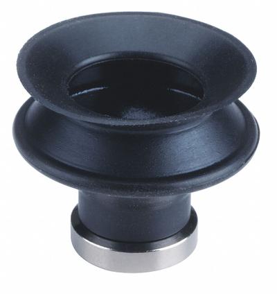 SMC Vacuum Pad: Bellows, w/o Adapter, 25 mm Pad Dia, NBR, Black, 50A - Bellows Type Automotive & Industrial Vacuum Pads