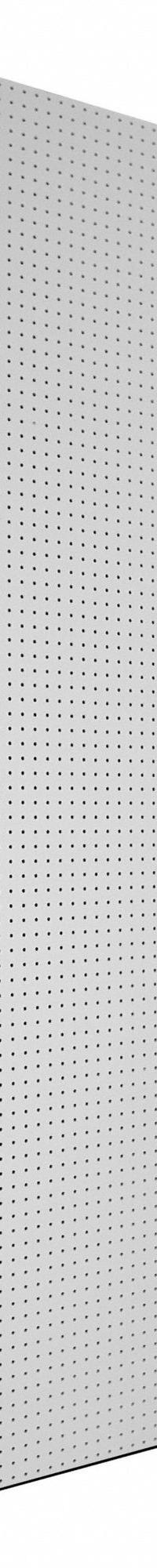 TRITON PRODUCTS Pegboard Panel: Round, 1/4 in Peg Hole Size, 96 in x 48 in x 1/4 in, Polypropylene (MPN DB-96). Key specifications — Material: Polypropylene; Peg Hole Shape: Round; Includes: 1 Pegboard; Color: White; Brand: TRITON PRODUCTS.