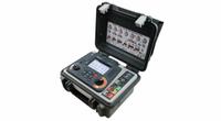 MEGGER Earth Ground Resistance Tester: 0.01 ohm to 200 ohm, CAT IV 300V, IP65, Digital, 12V, 205 mA (MPN DET2/3 EARTH TESTER, 100M KIT, LG2/P3). Key specifications — IP Rating: IP65; Test Current: 205 mA; Test Voltage: 12V; Brand: MEGGER.