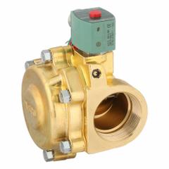 REDHAT Solenoid Valve: 2-Way, Normally Closed, 2 in Pipe Size, 24V AC, Watertight, High Flow (MPN 8210G100). Key specifications — Pipe Size: 2 in; Voltage: 24V AC; Brand: REDHAT; Coil Enclosure: Watertight.