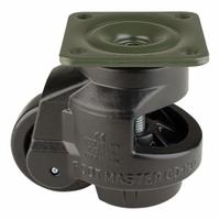 FOOT MASTER Plate Caster: Nylon Tread, 75 mm Wheel Dia, 120 mm Mounting Ht, 2,205 lb Load Capacity (MPN GD-120-F-NYN-FBL). Key specifications — Brand: FOOT MASTER; Frame Color: Black.