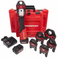 ROTHENBERGER Press Tool: 18V Li-Ion, Std, Inline, For 1/2 in to 2 in Pipe (MPN 1000001928). Key specifications — attr518742: ROMAX 4000; attr525712: Copper 1/2 in, 3/4 in, 1 in, 1-1/4 in, 1-1/2 in, 2 in; attr518712: (2) Batteries.