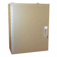 HAMMOND Electrical Enclosure: Stainless Steel, 30 in x 24 in x 12 in, NEMA 12/13/3R/4/4X, Hinged (MPN HW302412SSHK). Key specifications — Brand: HAMMOND; Closure Method: Handle; Enclosure Material: Stainless Steel.
