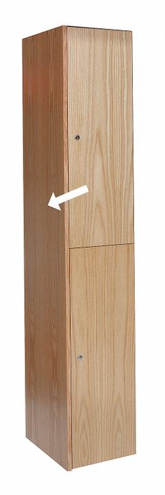 HALLOWELL Finished End Panel: 3/4 in x 18 in x 72 in, Plywood, For 72 in Locker Ht, Lacquer, Red Oak (MPN WCEP1872W-RO). Key specifications — Manufacturer Part Number: WCEP1872W-RO; Brand: HALLOWELL; Finish: Lacquer; Material: Plywood; Product Type: End Panel; Panel Construction: Solid; Panel Location: End; Color: Red Oak.
