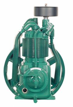 CHAMPION Air Compressor Pump: Splash Lubricated, 2 Stage, 5 hp, 9.7/16.5 cfm @ 175 psi, R2-30A-P03. Key specifications — attr51096: 9.7/16.5 cfm @ 175 psi; attr51094: Yes; attr51077: R2-30A-P03; attr51080: CHAMPION.
