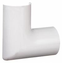 D-LINE 90 Degree Flat Elbow: 1 1/4 in Wd, 1/2 in Ht, Plastic, White (MPN US/FLFB3015W/5/GR). Key specifications — Item [MERCH]: Mini Raceway Flat Bend; Color: White; Mounting Style: Clip Over; For Use With: Mini Raceways; Series [MERCH]: D-Line Mini Raceway 1.18 in x 0.59 in (30x15mm) Item 38G172, 38G171, 60WA63 and 60WA64; Basic Material: Plastic.