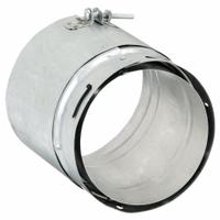 Vent Adapter: 5 in Duct, 6 in Lg, Steel, Category I, Outer Galvanized Steel w/ Inner Aluminum Liner (MPN 5EUA-F). Key specifications — Finish: Galvanized; Brand: AMERI-VENT; Product Type: Universal Adapter; Material: Steel; Connection Type: Snap Lock; Vent Material: Outer Galvanized Steel w/ Inner Aluminum Liner.