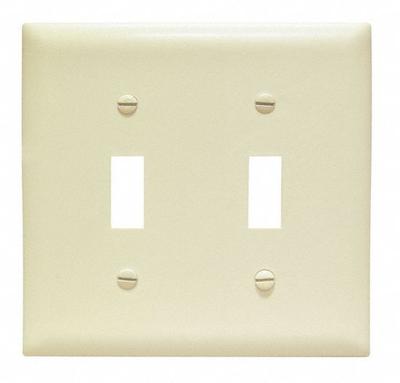 LEGRAND Wall Plate: Toggle, 2 Gang, Brown - General Purpose Wall Plates