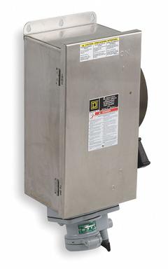 SQUARE D Safety Switch: Non-Fusible, 60 A, Three Phase, 600V AC, 304 Stainless Steel, Indoor/Outdoor (MPN HU362DSWC). Key specifications — attr867074: SQUARE D; attr925469: Crouse-Hinds Arktite.