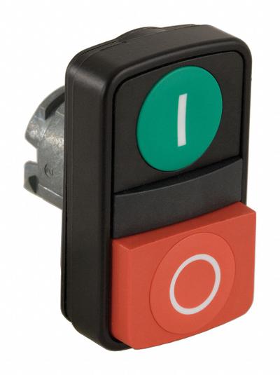 SCHNEIDER ELECTRIC Multihead Operator: Non-Illuminated, 2 Button, Flush Profile - Multihead Push-Button Operators