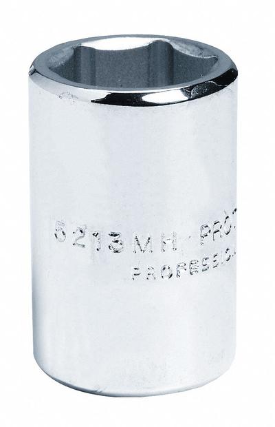 PROTO Socket: Metric, 3/8 in Drive Size, 5.5 mm Socket Size, 6-Point, Std, Chrome - 3/8" Drive Hand Sockets