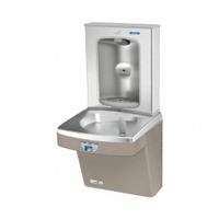 OASIS Drinking Fountain with Bottle Filler: On-Wall, 8 gph @ 50°F, Touchless Sensor, Stainless Steel (MPN PG8FEBFT SAN). Key specifications — Brand: OASIS; Housing Material: Stainless Steel; Filter Access: Top Panel Access; Housing Finish: Sandstone; Chilling Capacity: 8 gph @ 50°F; Housing Color: Tan.