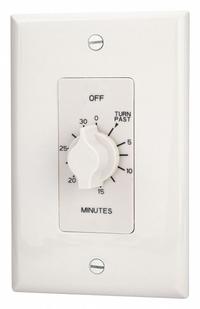 TORK Spring-Wound Timer: 30 min Max, SPDT, 125V AC, No Wall Plate Included, White (MPN A530MW). Key specifications — Brand: TORK; Includes Hold: No Hold Included.