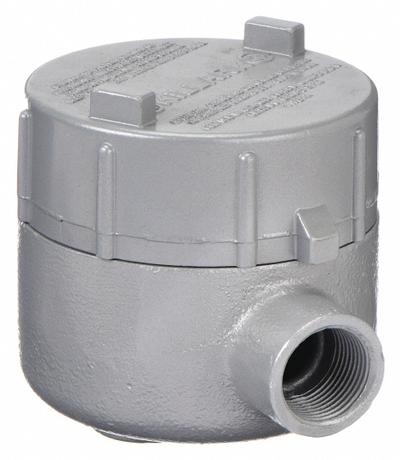 HUBBELL KILLARK Conduit Outlet Body: Iron, GE, 3/4 in Trade Size, LB Body - LB Round Body - 90° Elbow Type