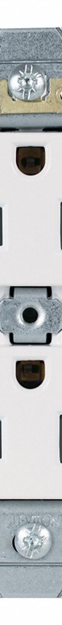 LEVITON Plugs and Receptacles: Duplex, 5-20, White, 125V AC, 20 A, 2 Pole / 3 Wire (MPN 5342-W)