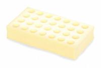 Tube Rack: Foam, White, (28) Tubes (MPN 30400243). Key specifications — Material: Foam; Color: White; Product Type: Test Tube Rack; Total Holding Capacity: (28) Tubes; Brand: OHAUS.