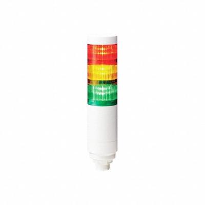 PATLITE Tower Light Assembly: 3 Tier, No Sounder Tier, IP67/IP69K, Amber/Green/Red - Three-Tier Tower Light Assemblies