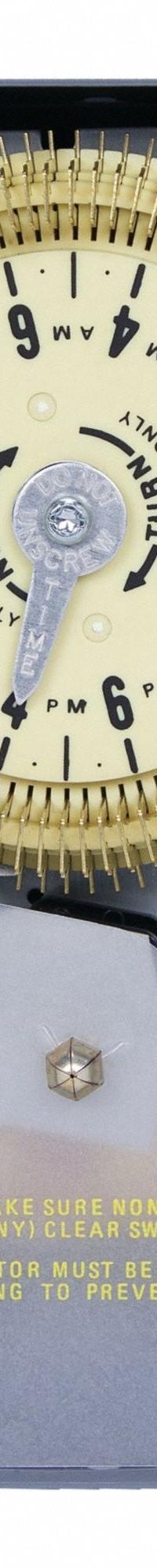 INTERMATIC Electromechanical Timer: 24 hr, 208-277V AC, SPDT, Mechanical (MPN T1906). Key specifications — Body Material: Metal; Indoor/Outdoor Usage: Indoor; Mounting Style: Surface; Brand: INTERMATIC.