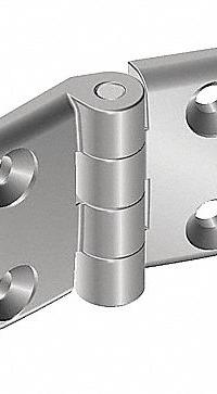 Hinge: 48 mm x 87 mm, 45 Series, For 10 mm Slot Wd, Silver, Aluminum, 6.6 mm Mounting Hole, Butt (MPN 095A4545F). Key specifications — Brand: FATH INC.; Product Type: Standard Hinge; Material: Aluminum; Hinge Type: Butt.