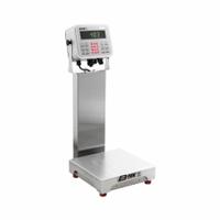 B-TEK Food Scale: 10 in Weighing Surface Dp, 10 in Weighing Surface Wd, 26 in Overall Ht, LCD (MPN NB-BS-1010-5-HS-T403S W/AQUASHIELD KIT). Key specifications — Connection Ports: RS-232; Readability: 0.0005 kg/0.5 g/0.001 lb/0.016 oz; Brand: B-TEK; IP Rating: IP69K.