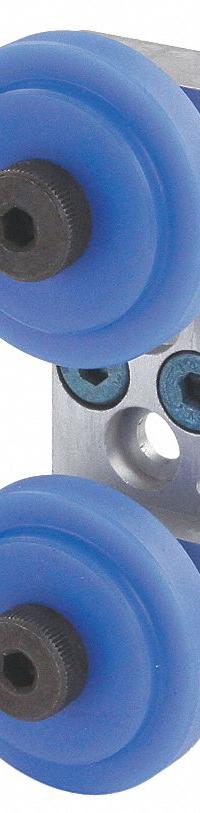80/20 Roller Wheel Bracket Assembly: Roller, 80/20, 21 mm Carriage Ht, 80 mm Carriage Wd, Aluminum (MPN 40-2759). Key specifications — Carriage Material: Aluminum; Roller Material: Nylon; Brand: 80/20; Type: 80/20.