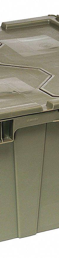 QUANTUM STORAGE SYSTEMS Attached Lid Tote: 29.9 gal, 28 1/8 in x 20 5/8 in x 15 5/8 in, Gray Body (MPN QDC2820-15). Key specifications — attr1188613: Plastic; attr1188631: QUANTUM STORAGE SYSTEMS.