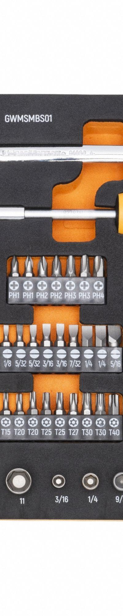 GEARWRENCH Hand Tool Kits: 105 Total Pcs, Electrical and Telecom Tools, SAE - Tool Only Sets with Foam Inserts