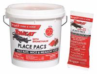 TOMCAT Rodenticide: Pail, 4.1 lb Container Size, Bromethalin, Pellets, 3 1/2 in Overall Ht (MPN 22022). Key specifications — Color: Green; Brand: TOMCAT; Container Type: Pail; Form: Pellets; Includes: (22) 3 oz Packs; Active Ingredients: Bromethalin.