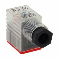 AVENTICS Solenoid Coil Connector: DIN 43650 Form B, 110V AC, 2 Pin, Indicator Light Included (MPN 1834484105). Key specifications — attr1078676: AVENTICS; attr1078675: 1834484105; attr1078682: DIN 43650 Form B; attr1078690: Indicator Light Included; attr1078697: 2 Pin; attr1078703: 110V AC.