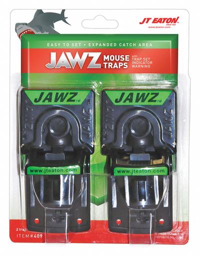 JT EATON Mouse Trap: Snap Trap, 2 1/2 in Overall Ht, 2 1/2 in Overall Wd, Plastic - Rodent Traps