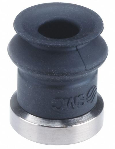SMC Vacuum Pad: Bellows, w/o Adapter, 10 mm Pad Dia, Urethane Rubber, Brown - Bellows Type Automotive & Industrial Vacuum Pads