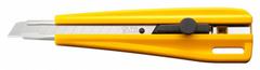 OLFA Snap-Off Utility Knife: 5 in Overall Lg, Plain, 13 Segments, 0 Blades Stored, Yellow, Plastic (MPN 300). Key specifications — attr307932: Plain; attr307935: Yellow; attr307939: Plastic; attr307957: Straight; attr324893: OLFA.