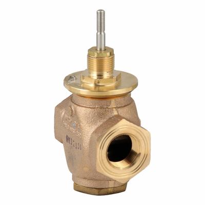 JOHNSON CONTROLS Hydronic Globe Valve: 2-Way, 7.3 CV Flow, 3/4 in Female NPT, Bronze Body - 2-Way NPT Connection Globe Valves