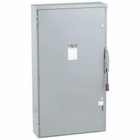 SQUARE D Safety Switch: Fusible, 600 A, Three Phase, 600V AC, Galvanized Steel, Indoor/Outdoor (MPN H366NR). Key specifications — Brand: SQUARE D.