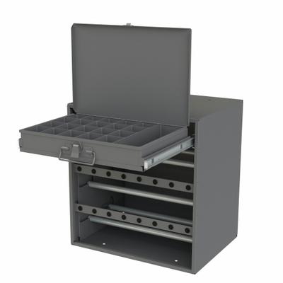DURHAM MFG Wire Terminal Cabinet: 6 Spindles, 15 9/16 in x 11 7/8 in x 16 3/8 in, Steel - Enclosed Reel & Spool Rack Cabinets