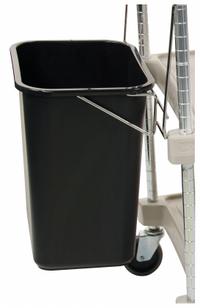 METRO Basket: For MY1627, For 29JU25-30, 25 lb Cap, Unfinished, Black, Plastic/Steel (MPN MYWB1). Key specifications — attr1343268: Steel; attr1343265: Black; attr1343278: Unfinished; attr1343273: MY1627; attr1343283: MYWB1; attr1343286: METRO; attr1343274: 29JU25-30; attr1343287: Bin.