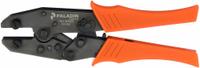 PALADIN Ratchet Crimper: For Coax Connectors/Modular Plug Connectors, Coax, 8 7/8 in Overall Lg (MPN PA1302). Key specifications — attr470438: Crimper; attr470441: Coax; attr470442: Modular Plug Connectors; attr542326: Clamshell; attr424247: PALADIN.