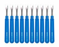 JONARD TOOLS Binder Ripper Tool: 10 Pieces, Ripping Binders of Buffer Tubes, Water Blocking Binders (MPN BRT-100). Key specifications — attr424275: BRT-100; attr511296: Ripping Binders of Buffer Tubes; attr511318: Included Safety Cap Prevents Accidental Damage While Stored; attr511327: Water Blocking Binders; attr511337: Safety Cap; attr511372: Buffer Tube Binder Ripper Tool; attr424278: JONARD TOOLS.