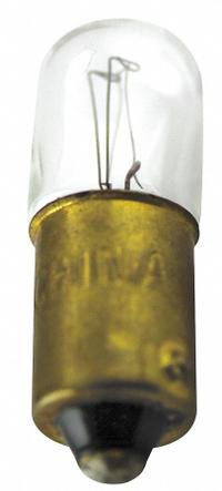 EATON Incandescent Bulb: Incandescent, Miniature Bayonet (BA9s), (T) Tubular, T3-1/4, 1835, 55V AC (MPN 28-5187). Key specifications — Light Color: White; Trade Number: 1835; Voltage: 55V AC; Brand: EATON; Bulb Shape: T3-1/4.