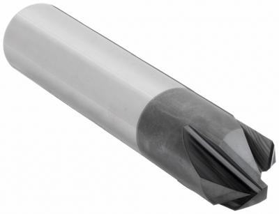 APPROVED VENDOR Chamfer Mill: Carbide, AlTiN Coated, 4 Flute, 90°, 1/2" Mill Dia, 3" OAL (MPN 209-094500B) - Carbide Chamfer Mills