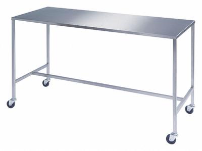 LAKESIDE Instrument Table,H Frame,SS,20 X 16: Fixed Ht, Stainless Steel - Stainless-Steel-Top Mobile Worktables