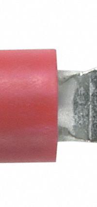 PANDUIT Ring Terminal: Red, Vinyl Insulation, #8 Stud Size, 22 AWG to 18 AWG Wire Sizes, 600 V (MPN PV18-8R-MY). Key specifications — attr1308027: PANDUIT; attr1356513: PV18; attr1356587: Funnel Entry.