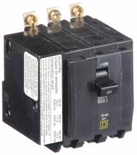 SQUARE D Miniature Circuit Breaker: 60 A, 120/240V AC, Three Phase, 10kA at 120/240V AC, 3 Poles (MPN QOB3601021). Key specifications — Phase: Three; Amps: 60 A; AC Voltage Rating: 120/240V AC; Max. AIR Rating: 10kA at 120/240V AC; For Use With: Square D NQOD Panelboards; Brand: SQUARE D.