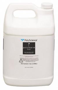 POLYSCIENCE Silicone Heat Transfer Fluid: 50° to 150°C, Heating Fluid, 3.8 L Capacity (MPN 060326). Key specifications — Brand: POLYSCIENCE; Product Type: Heating Fluid; Temperature Range: 50° to 150°C.
