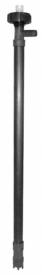 DAYTON Drum Pump Tube: PVDF, 3/4 in Inlet Size, 35 1/2 in Suction Tube Lg - Max, 36 ft Max. Head (MPN 5UWF6). Key specifications — Brand: DAYTON; Discharge Connection Type: Hose Barb.