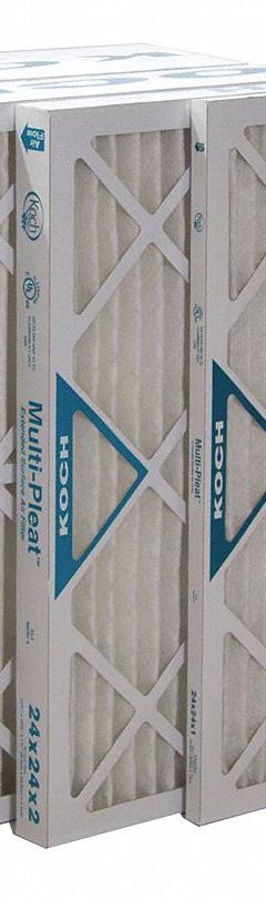 KOCH Pleated Air Filter: 30 in x 29 in x 2 in, MERV 13, LEED/Green (MPN 102-102-032). Key specifications — Media Material: Synthetic; Brand: KOCH; Frame or Header Material: Beverage Board.
