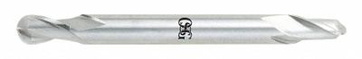OSG Ball End Mill: Cobalt, Double End, 2 Flute, 3/16" Mill Dia, 9/32" LOC - Double-End Cobalt Ball End Mills