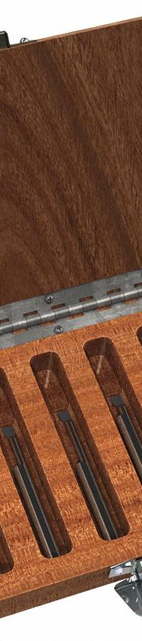 MICRO 100 Boring Bar Set: Boring, 1/4 in Shank Dia., Bright (Uncoated), 6 Tools, 2° Clearance Angle (MPN BB-3)